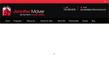 Tablet Screenshot of jennifermciver.com